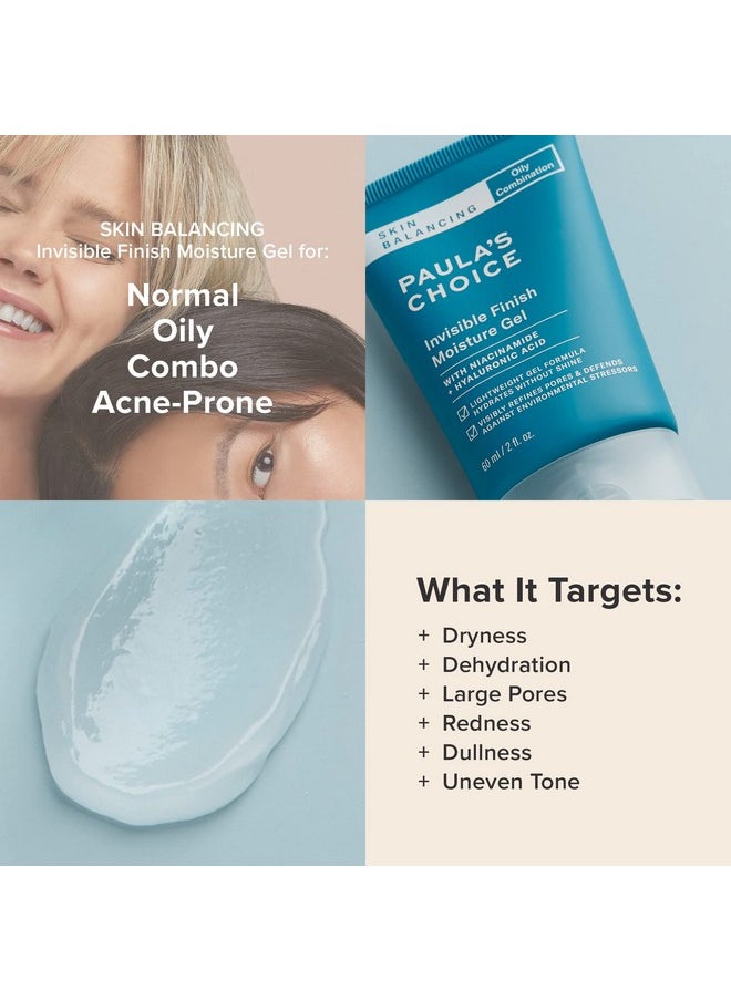 PAULA'S CHOICE Skin Balancing Invisible Finish Gel Moisturizer Face Cream With Niacinamide & Hyaluronic Acid, Large Pores & Oily Skin, 60 Ml (23400)  - Image 3