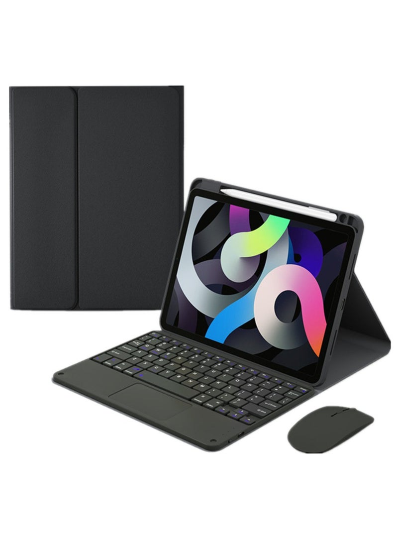 Aookay [3 in 1] Arabic and English Keyboard Case for Huawei MatePad Pro 11 2024/2022 with Bluetooth Mouse, Lightweight Cover with Detachable Bluetooth Touch Keyboard & Pencil Holder [Not Include Pen](Black) - Image 1