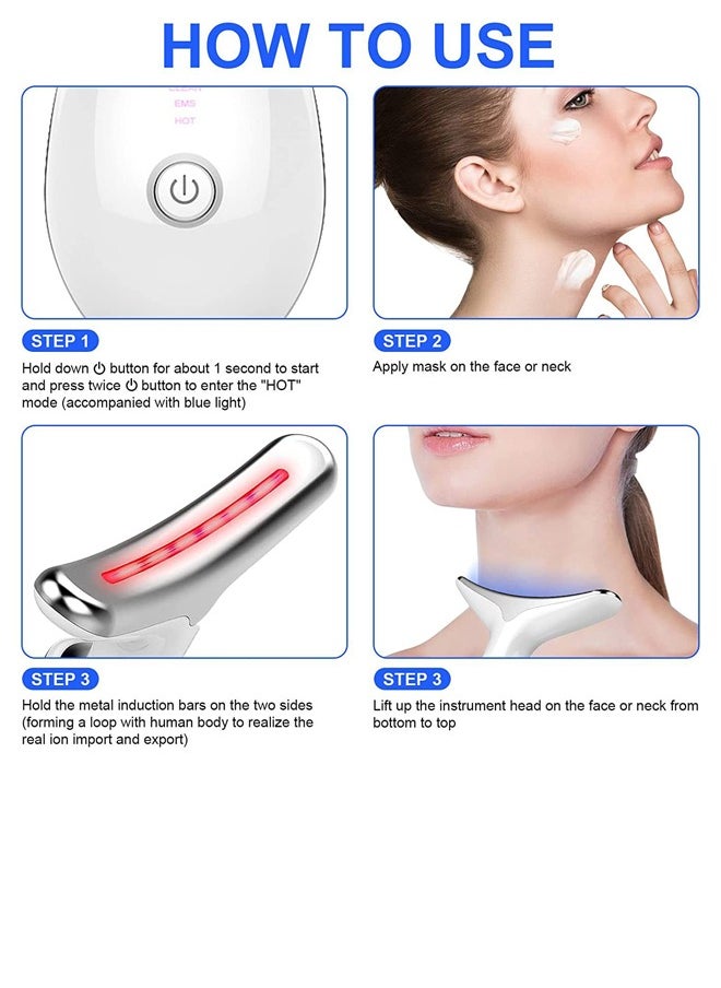 Firming Wrinkle Removal Device, Neck Face Lifting Tighten Massager, Anti Wrinkle Double Chin Remover, Fine Line Reducer