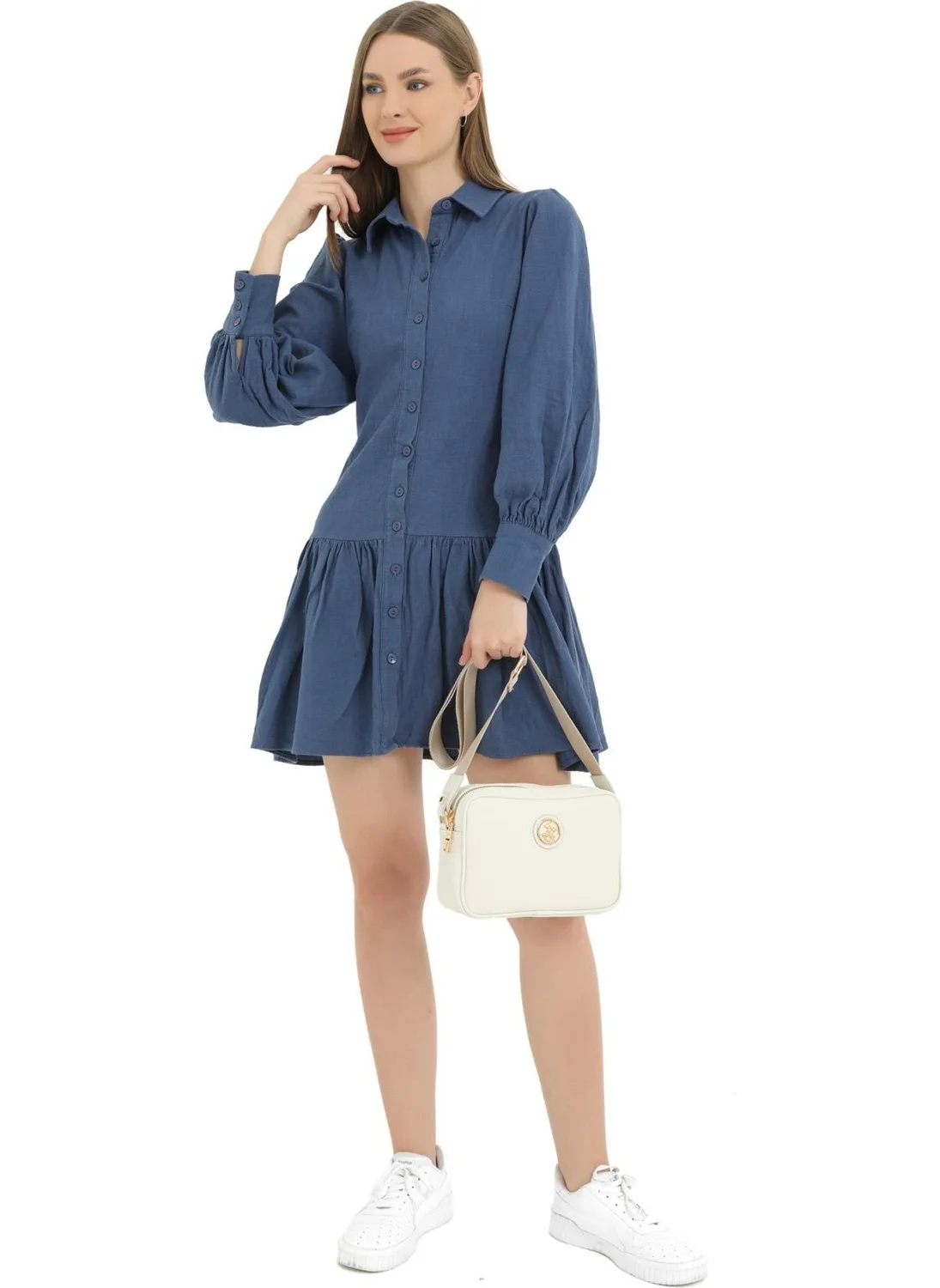 بيفرلي هيلز بولو كلوب 05BHPC8012-BY White Women's Shoulder Bag