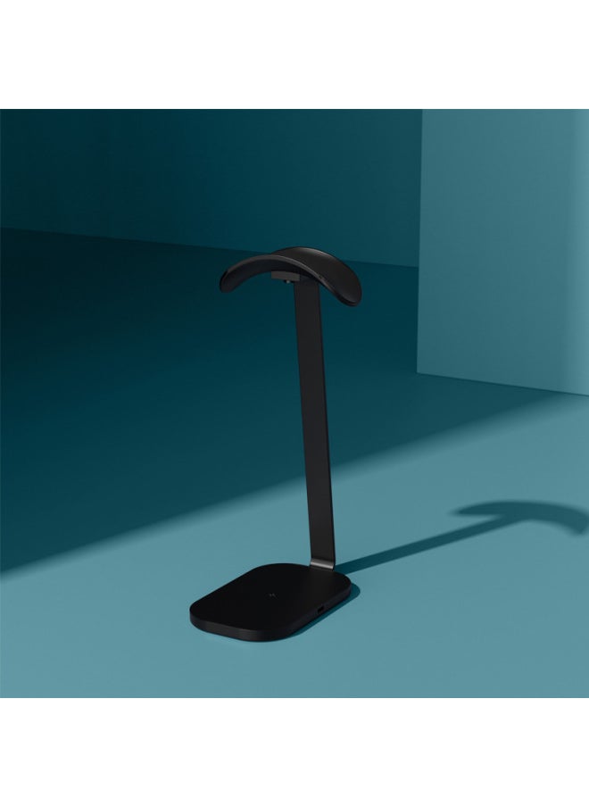 Generic - Wireless Charger Headset Bracket Headset Hanger Aluminum Metal Storage Airpods Max-Color:Black-normal Version - Image 1