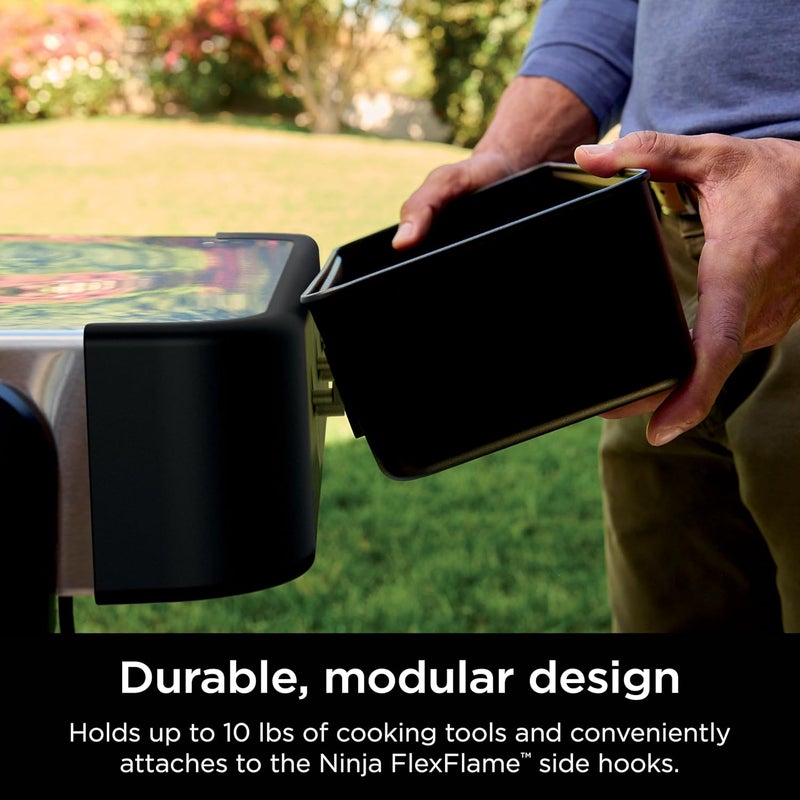 Ninja FlexFlame Upgrades Storage Caddy Holds Up to 10lbs of Spices Rubs  Cooking Utensils Durable Modular Design Extra Storage Space Compatible with PG300 Series XSKSTRGCADDY - Image 4