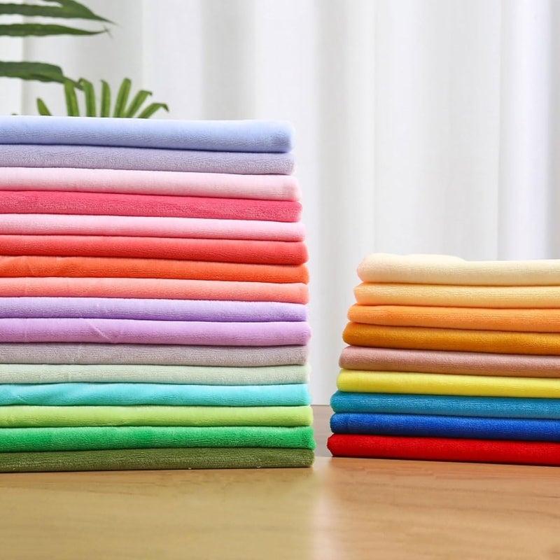 AITAF Soft Pile Velvet Upholstery Fabric, Velvet-Inspired Velour Fabric Material, for Pet Beds, Tablecloths, Drapery, Accessories, Toys, Throw Pillows and Blankets, 50x50cm (Size : Watermelon Red) - Image 3