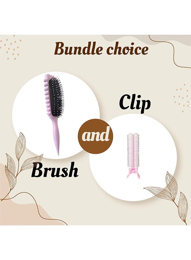 TTESL Curl Brush Definition, Curl Brush for Girls, Curl Defining Styling Brush Curls, Shapes and Styling, Carry a Curler - Image 5