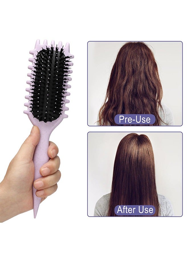 TTESL Curl Brush Definition, Curl Brush for Girls, Curl Defining Styling Brush Curls, Shapes and Styling, Carry a Curler - Image 3
