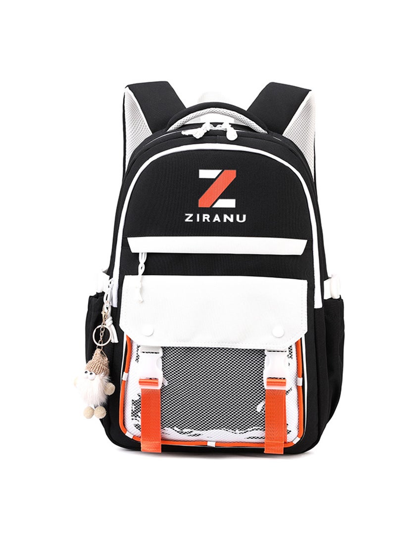 زيرانا حقيبة سفر ، حقيبة كمبيوتر محمول كبير 50L للرجال والنساء ، ماء حقيبة الجامعة ، تناسب 15.6 بوصة كمبيوتر ، أسود - Image 1