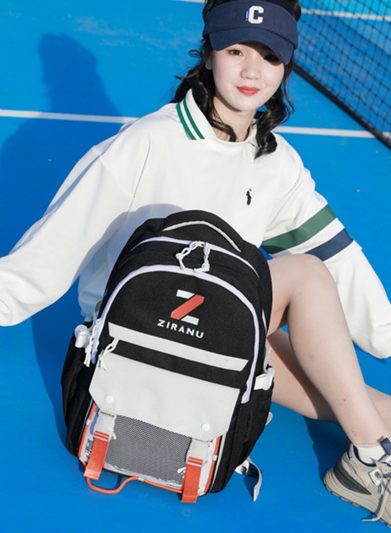 زيرانا حقيبة سفر ، حقيبة كمبيوتر محمول كبير 50L للرجال والنساء ، ماء حقيبة الجامعة ، تناسب 15.6 بوصة كمبيوتر ، أسود - Image 3