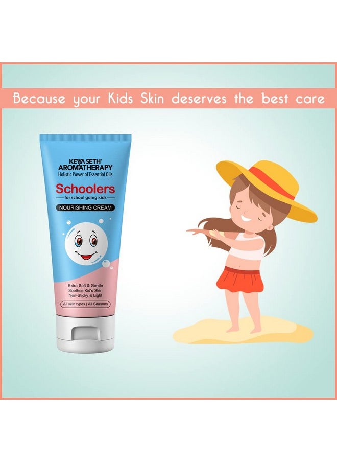 Keya Seth Aromatherapy Keya Seth Aromatherapy Schoolers Nourishing Cream Gentle & Safe Intensive Moisturizing & Nourishing Ultralight For Kids Hypoallergenic No Paraben & Sulfates 50Gm  - Image 3