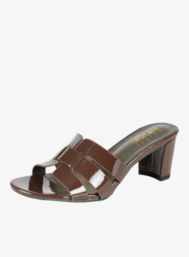 092-2924 Michelle Morgan Ladies Block Heel Sandals 413RJ191 Bronze