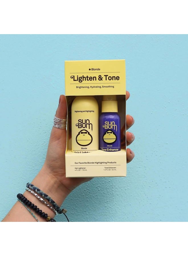 Sun Bum مجموعة تفتيح وتوحيد اللون | مجموعة سفر لتفتيح الشعر الأشقر وتعزيز اللون | نباتية، خالية من البارابين، خالية من الجلوتين وخالية من القسوة - Image 3