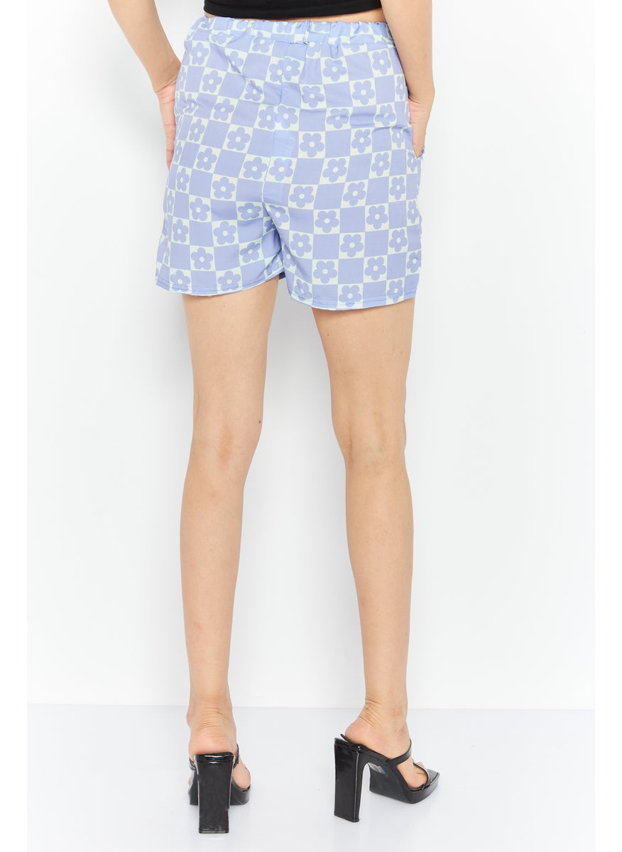 Women Floral Print Basic Short, Lilac - pzsku/ZD47EA1A869F7556FB49BZ/45/_/1728915168/2c815df9-b7a0-466e-81d4-98ddb0e58d1d