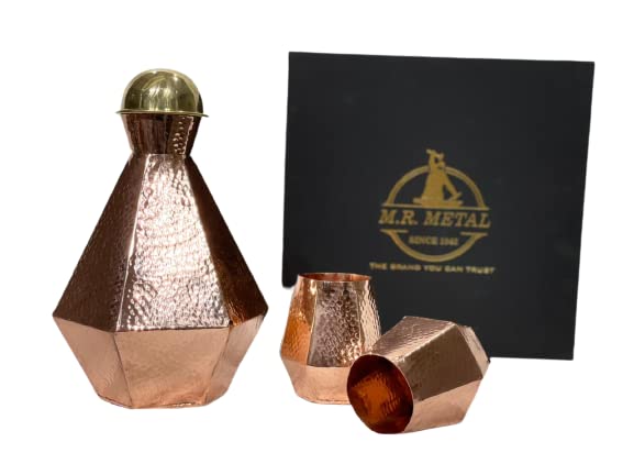 MR. Metal Hexagon Carafe Set for Dining with Box  - Image 1