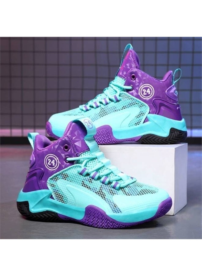 NIBEMINENT Kids Basketball Shoes  Sneakers Non-slip Child Trainer Basketball  Shoes Outdoor Children Sport Shoes - Image 1