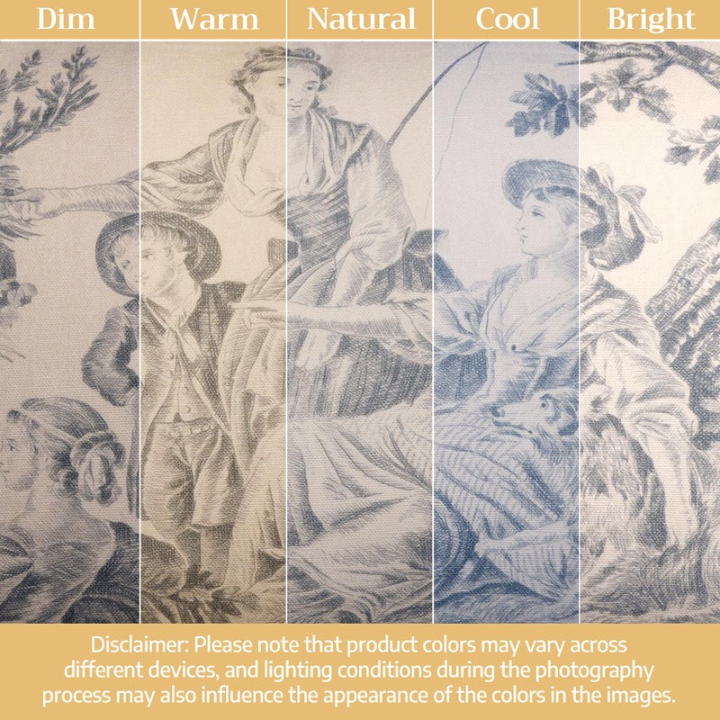 Maison d' Hermine Curtains for living room 100% Cotton 96 inch length One Panel Light Filtering Toile Curtain for Bedroom Windows with rod and loop Pockets Drapes (The Miller Paloma Gray, 50"W x 96"L) - Image 5