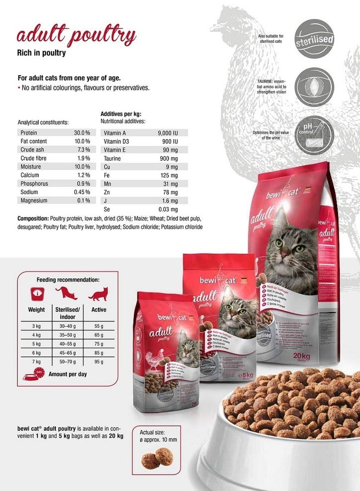 BEWI | CAT- ADULT POULTRY | 1kg