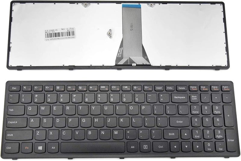 Wefly لوحة مفاتيح لابتوب متوافقة مع Lenovo IdeaPad G500S G505S S500 S510 S510P Z510 Flex15 25211050 (أسود) - Image 2