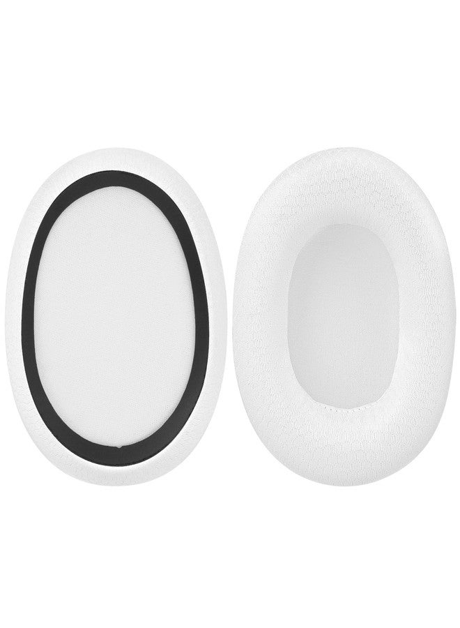 Geekria Comfort Mesh Fabric Replacement Ear Pads for SteelSeries Arctis Nova Pro Wired/ Nova1/ 1P/ 1X/ Nova3/ 3P/ 3X/ Nova4/ 4P/ Nova5/ 5P/ 5X/ Nova7/ 7P/ 7X Headphones, Ear Cushions (White) - Image 3