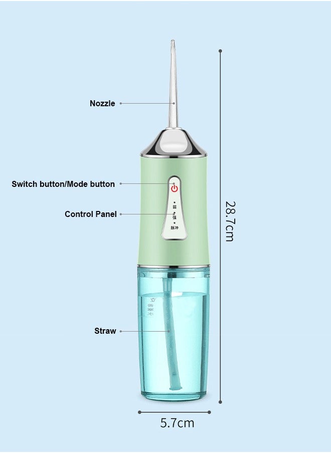 Generic - Portable Dental Water Flosser Green - Image 1