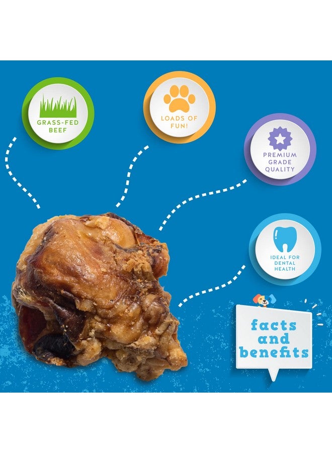 Jack&Pup Knee Bones Dog Treats | Roasted Dog Chew Bones | Single Ingredient All Natural Long Lasting Dog Bone Savory Smoked Beef Flavor (10 Pack) - Image 3