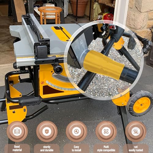 ZHONGXIA Table Saw Vacuum Adapter Connecting 2 1/2" Table Saw Outlet Connected to 1 7/8" Shop Vac Hose for Dewalt DWE7491RS DWE7491 Table Saw Dust Collector - Yellow - Image 2