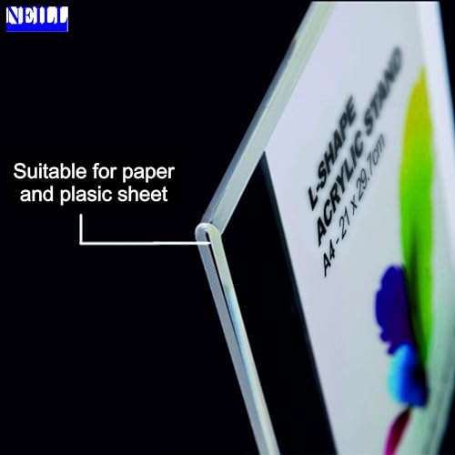 NEILL® Acrylic Display Holder Stand, Size-A7 (2.9"x4.1"), pack of 6 Pcs, - Image 4
