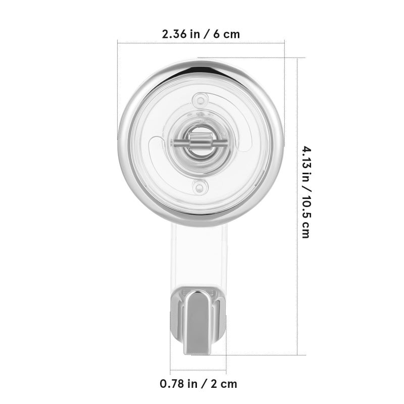 Heavy Duty Rotating Suction Hooks 2 Pack for Shower Towel Hanging on Tile Metal Glass Surface - Image 3