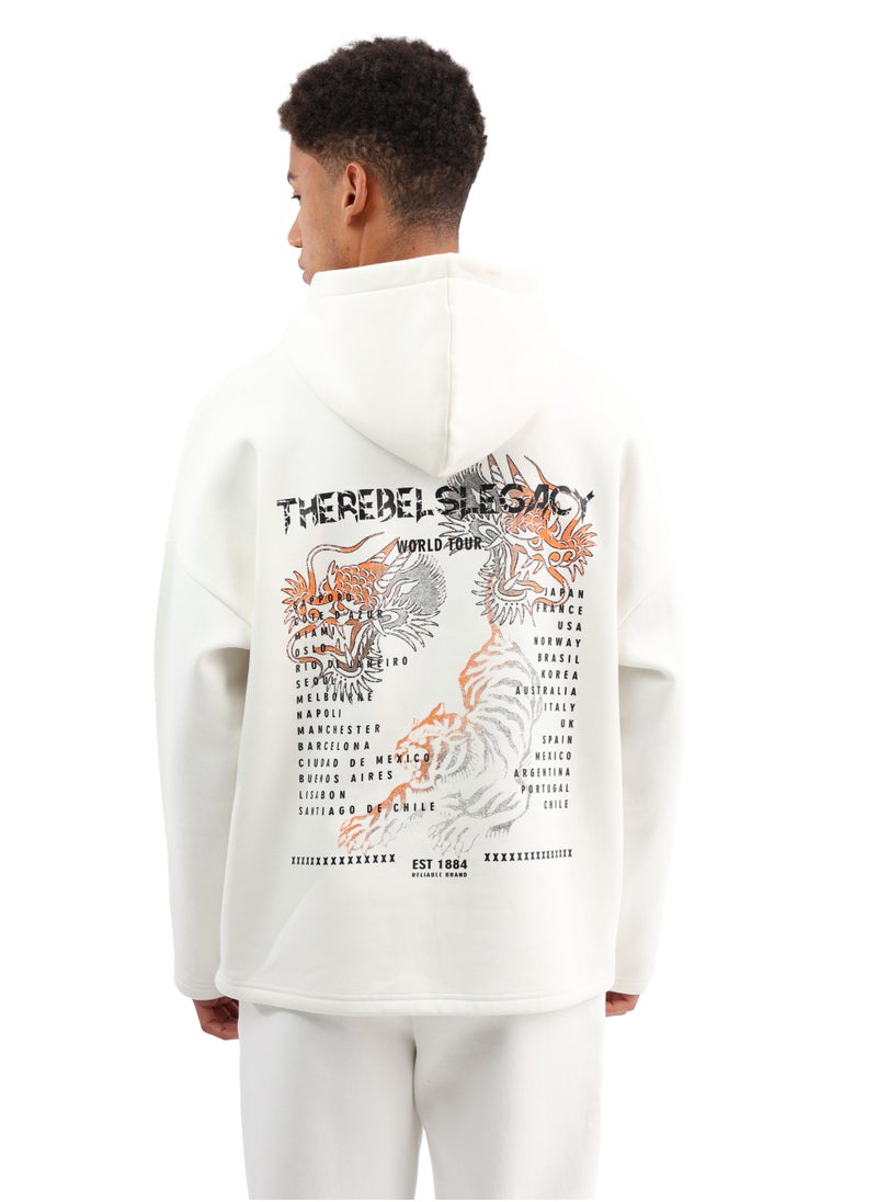 ASTK Wide relaxed printed hoodie  - Image 3