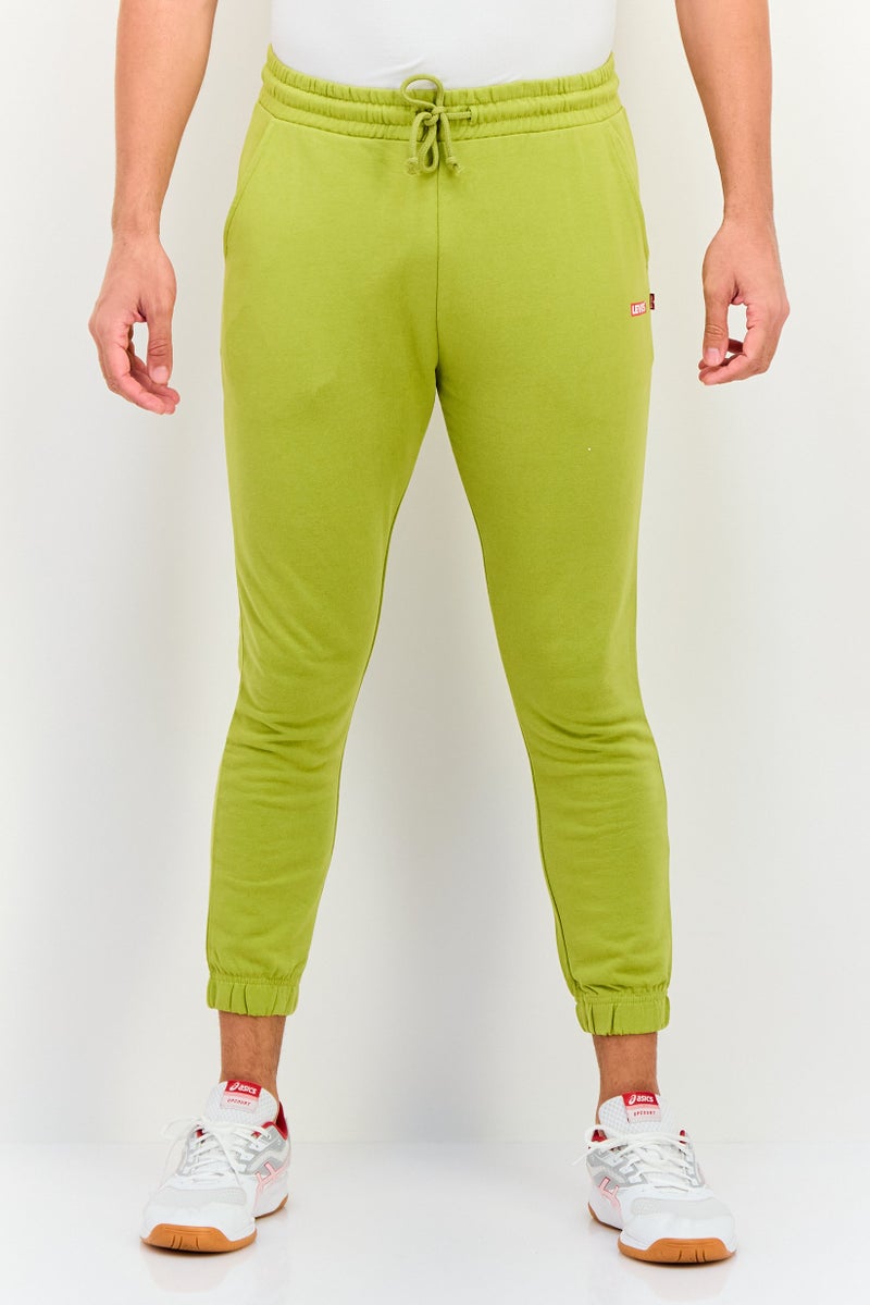 Levi's Men Regular Fit Brand Logo Sweatpants, Olive - Image 1