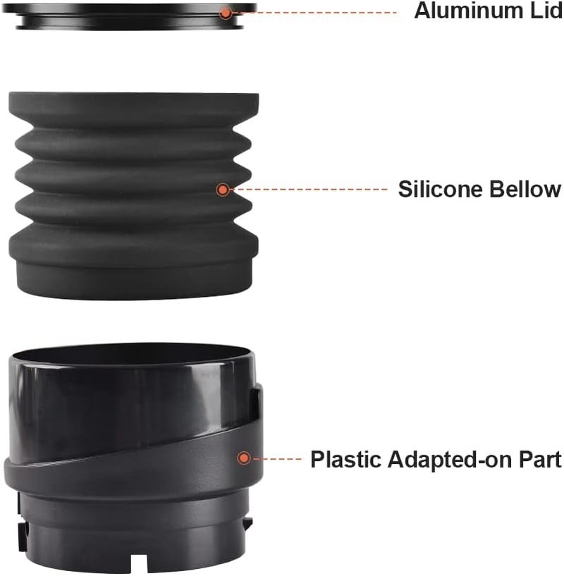 CAFEMASY Single Dose Hopper with Silicone Bellow and Aluminum Lid 2 in 1 Function Coffee Grinder Hopper Compatible with Baratza Encore Coffee Grinder - Image 2
