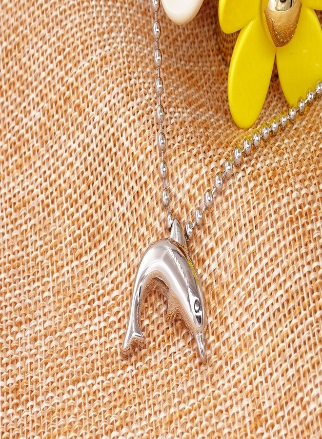 COCO Park Stainless Steel Dolphin Urn Necklace for Ashes Cremation Jewelry Memorial Keepsake - Image 3