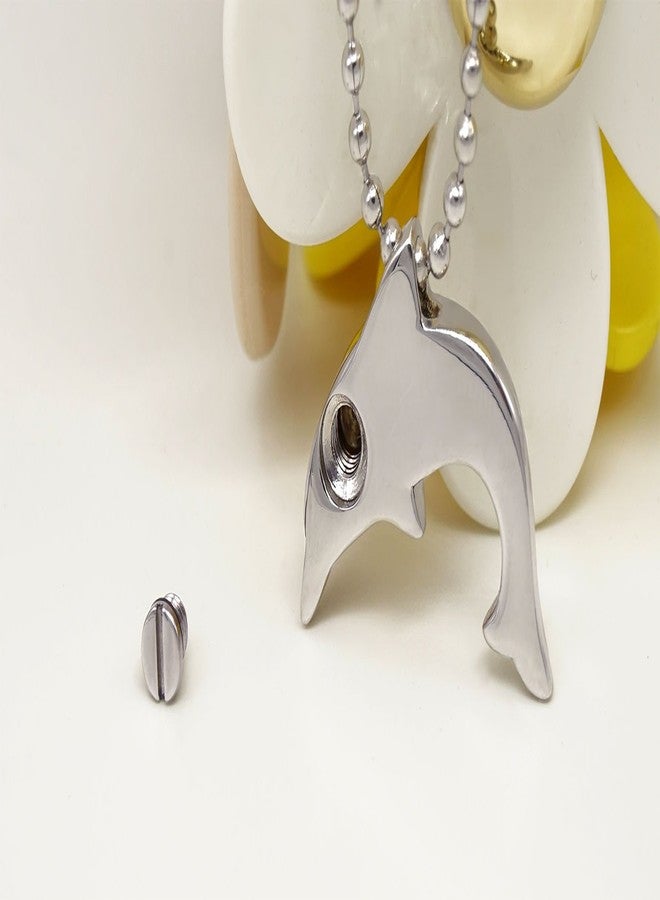 COCO Park Stainless Steel Dolphin Urn Necklace for Ashes Cremation Jewelry Memorial Keepsake - Image 2