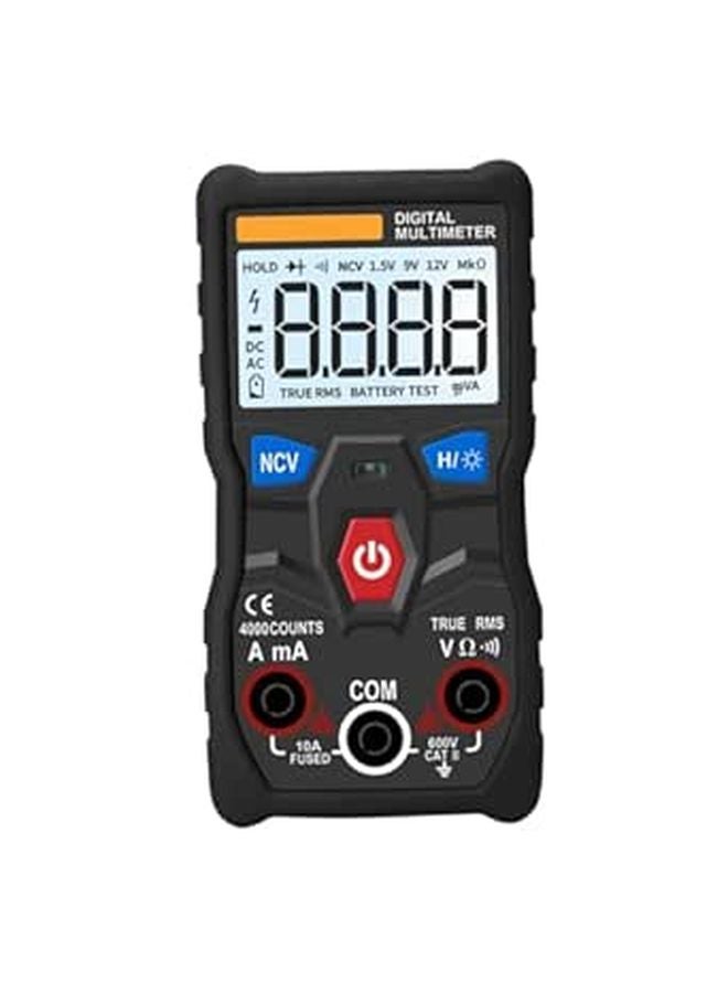 Auto Ranging Digital Multimeter With Backlight Data Hold For AC DC Voltage Resistance Capacitance Measurement Black - Image 1