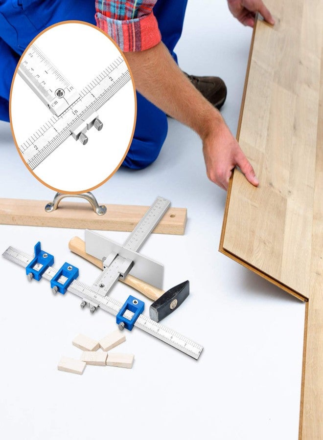 TOURACE Cabinet Hardware Jig for Handles and Knobs Aluminum Alloy Drill Guide Sleeve Drawer Pull Wood Drilling Dowelling Tools Set Drawer Knob Pull Drilling Templates Jig Tool - Image 4