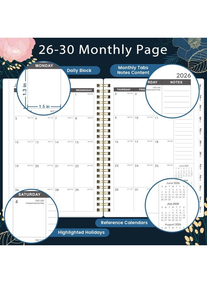 Indeme 2026-2030 Monthly Planner - 5 Year Monthly Planner/Calendar 2026-2030, January 2026 - December 2030, 6.4'' x 8.5", 5 Year Calendar, 60 Months Tabs, Pocket, Holidays, Notes Pages - Image 3