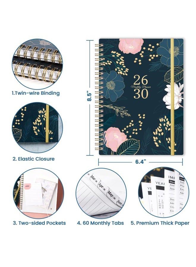 Indeme 2026-2030 Monthly Planner - 5 Year Monthly Planner/Calendar 2026-2030, January 2026 - December 2030, 6.4'' x 8.5", 5 Year Calendar, 60 Months Tabs, Pocket, Holidays, Notes Pages - Image 5