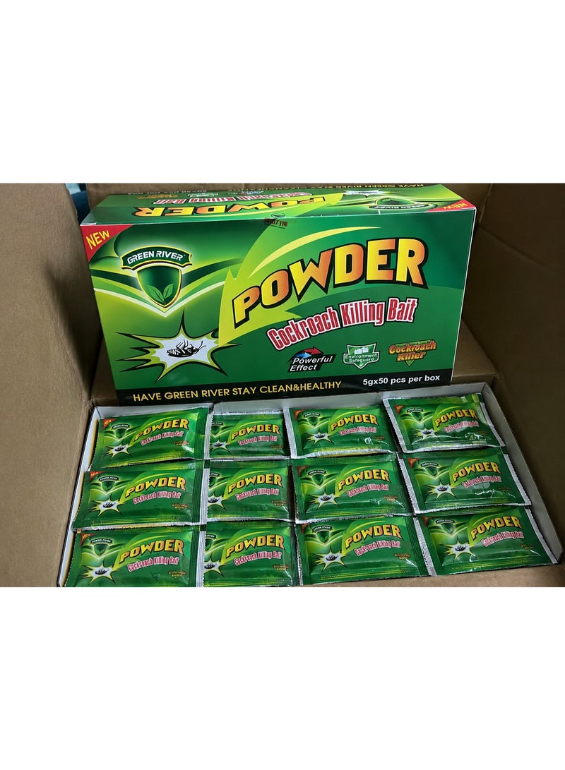 Green River Cockroach Killing Bait Powder – Pack of 10 Sachets (5g Each) | Fast-Acting Roach Killer for Home & Kitchen - Image 2