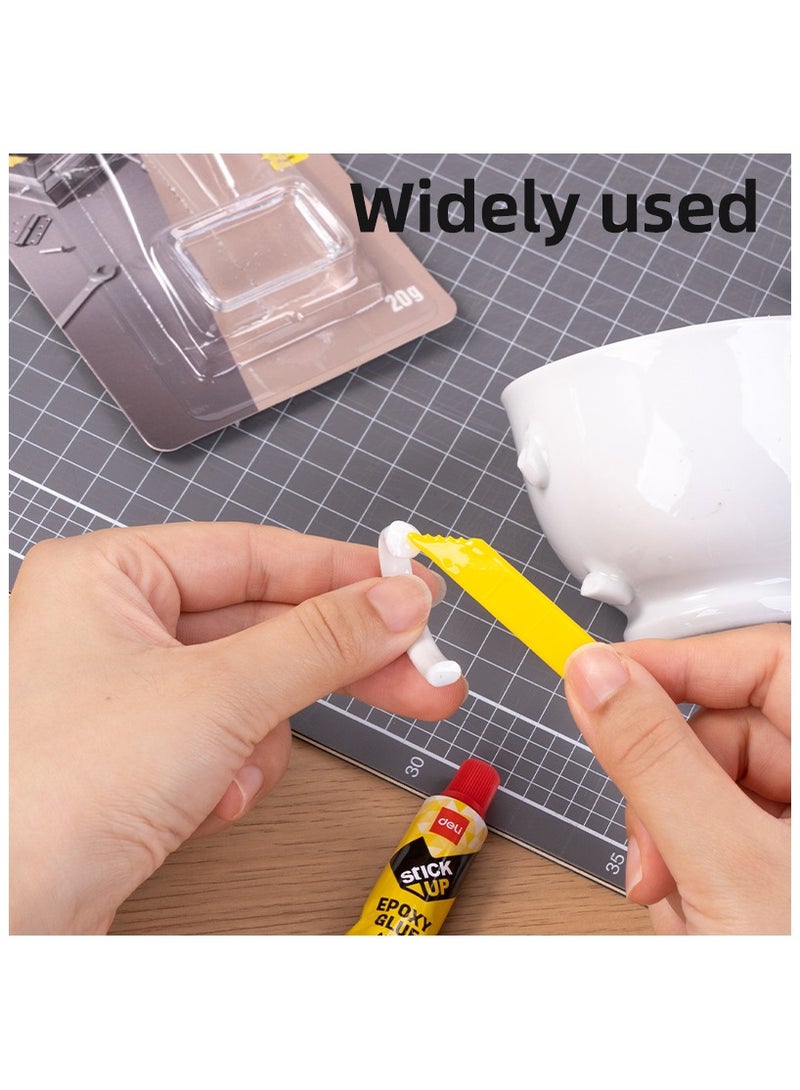 ديليEA527 غراء إبكسي 10 غرام×2، شفاف – مثالي للإصلاحات القوية والربط الصناعي - Image 4