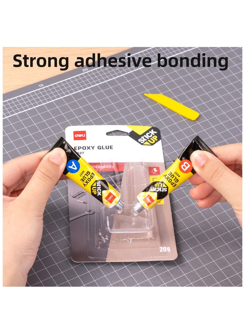 ديليEA527 غراء إبكسي 10 غرام×2، شفاف – مثالي للإصلاحات القوية والربط الصناعي - Image 3