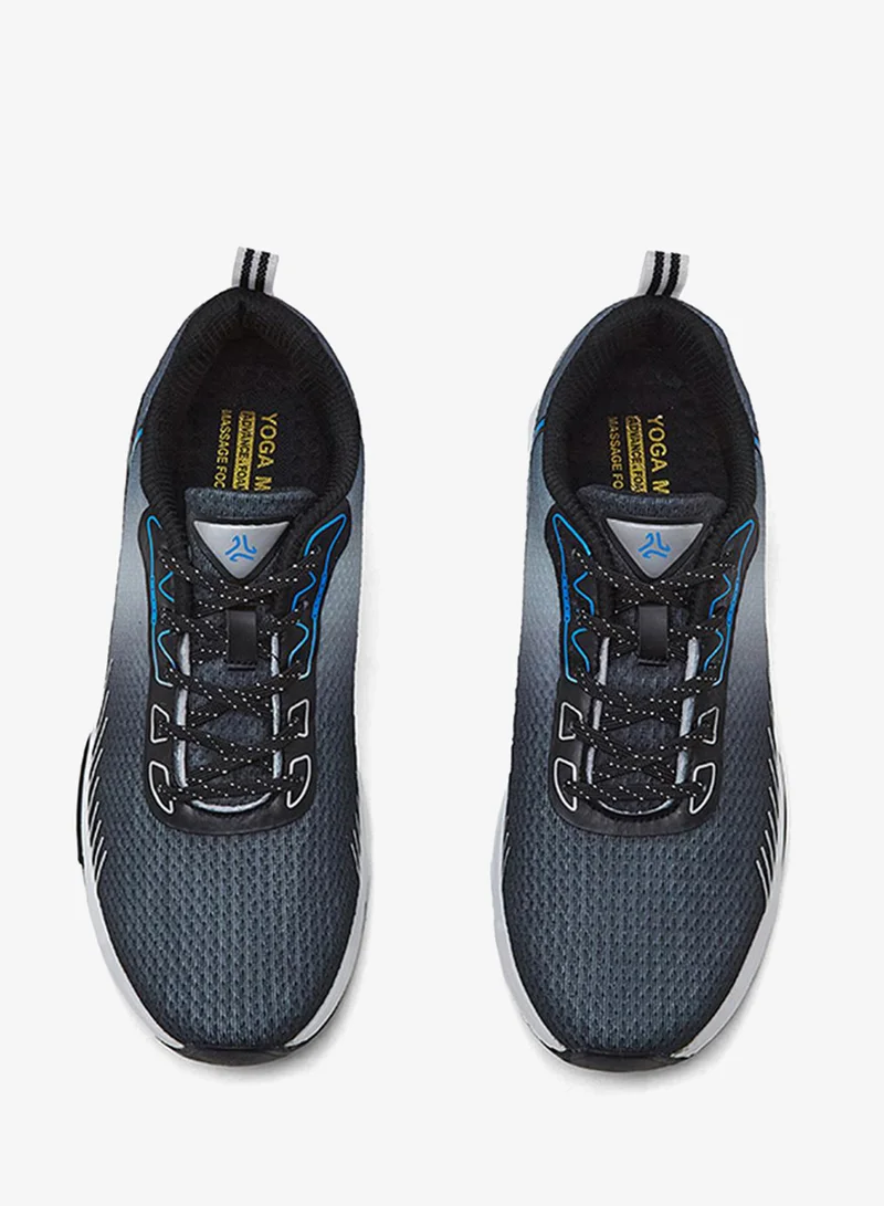 Campus  Men Caret-N Bubble Yoga Max Lace-Up Running Shoes-Black for Men | Best Price UAE