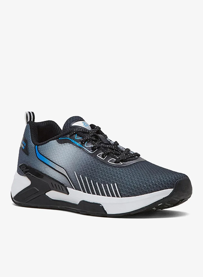 CAMPUS Men Caret-N Bubble Yoga Max Lace-Up Running Shoes-Black
