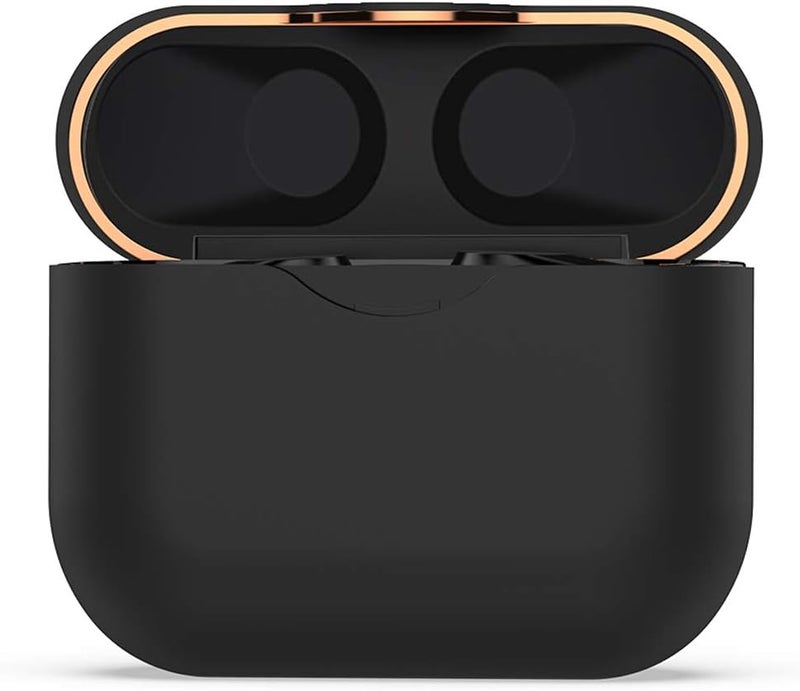 Disscool Silicone Case Cover for Sony WF-1000XM3 Charger Case, Soft Anti Drop Silicone Protective Case Cover for Sony WF-1000XM3 Charger Case(Silicone Black) - Image 3