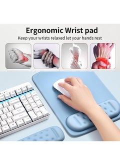 Wrist Support Mousepad with Keyboard Rest Pad, Large Memory Foam Ergonomic Mouse Pad with Non-Slip PU Base for Computer Laptop Gaming Office & Home Typing Pain Relief (Green) - pzsku/ZD47FB01374F321648F10Z/45/_/1711111742/9b84e140-8b57-460c-8a6c-53bc28dc9c16