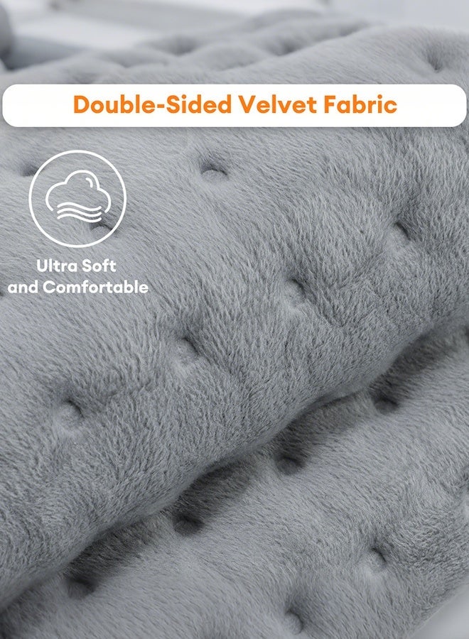 Yaqeen Electric Heating Pad With Automatic Switch-Off And 9 Temperature Settings And 4 Timer Settings Hot Bag For Back Pain And Period Pain Relief Heating Blanket For Back Neck Shoulde Machine Washable " 12 X 24" - Image 5