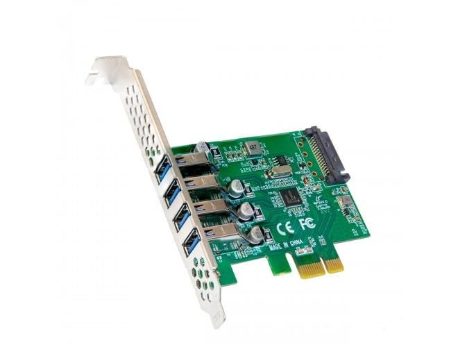 Tobo بطاقة توسيع PCI-E إلى USB 3.0 4 منافذ مع موصل طاقة SATA 15 دبوس سرعة فائقة تصل إلى 5Gbps (TD-1030PC) - Image 1