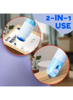 V TOWER 2Pcs Liquid Paper Correction Fluid Thermal Paper Correction Fluid - Package Opener Box Opener And Privacy Protection Paper Artifact Cover It Correction Fluid - 2 In 1 Thermal Paper Eraser & Box Cutter  - Image 4
