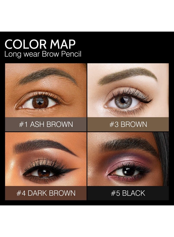BECHY Eyebrow Pencil,3 Pcs Waterproof Longlasting Microblading Dark Brown Brow Pencil,Natural Eyebrow Makeup Ultra Slim Defining Eyebrow Pencils - Image 5