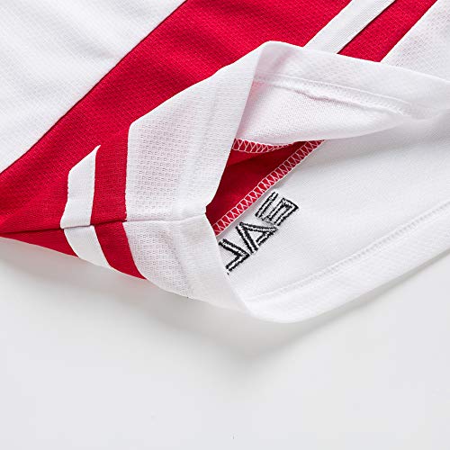 EALER H400 Series Blank Ice Hockey Practice Jersey League Jersey for Men and Boys - Senior and Junior - Adult and Youth White/Red - Image 4