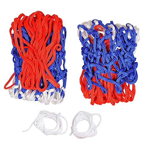 Klapp Basketball Net One Pair - Net for All Playing Levels -Multicolored Basketball Ring (Basketball Size 5/7) - Image 3