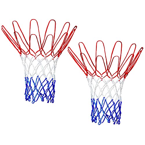 Klapp Basketball Net One Pair - Net for All Playing Levels -Multicolored Basketball Ring (Basketball Size 5/7) - Image 1