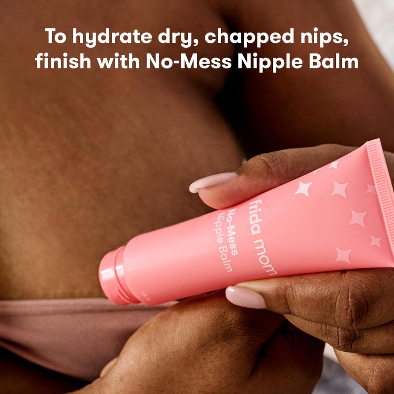 Frida Mom Saline Spray for Cracked Nipples, Breastfeeding Essentials for New Moms, Gentle for Baby and Mom, Spray to Heal Sore, Cracked Nipples, 2 fl oz - Image 5